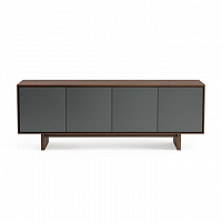 BDI Octave 8379 Toasted Walnut with Grey Doors